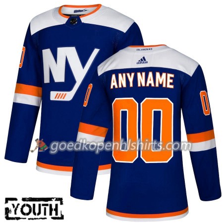 New York Islanders Custom Adidas 2018-2019 Alternate Authentic Shirt - Kinderen